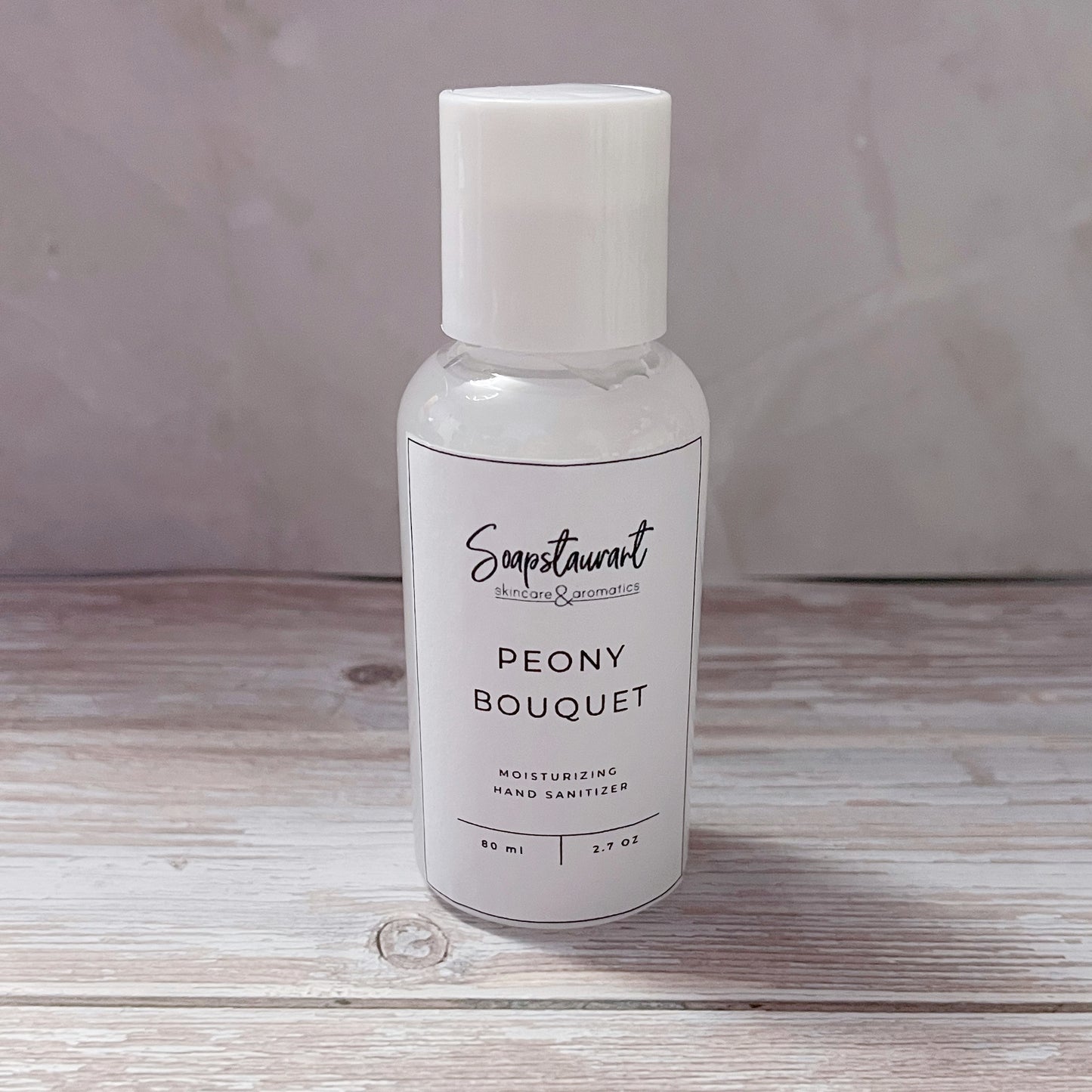 Peony Bouquet Scented Moisturizing Hand Sanitizer Gel | 2.7 oz / 80 mL
