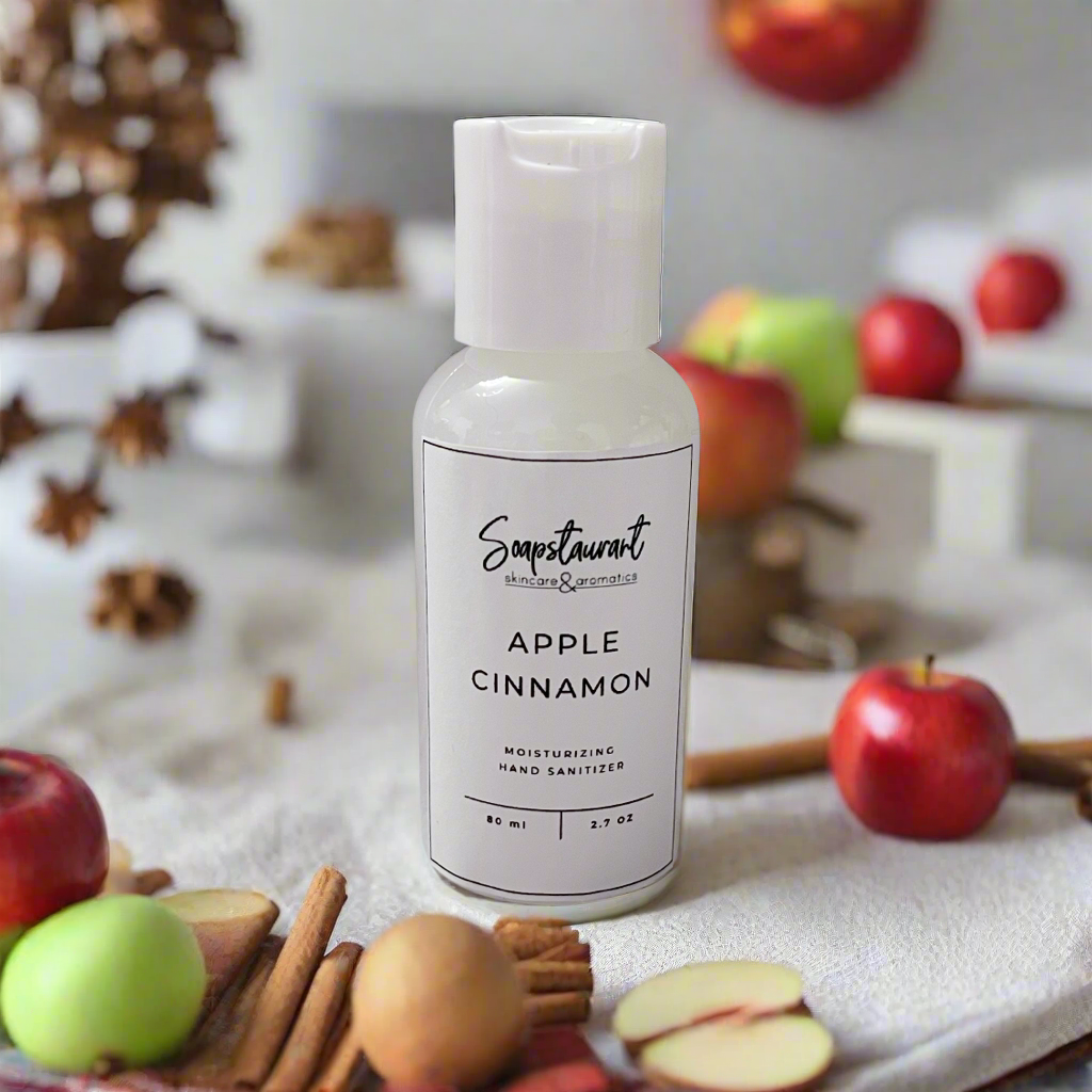 Apple Cinnamon Scented Moisturizing Hand Sanitizer Gel | 2.7 oz / 80 mL
