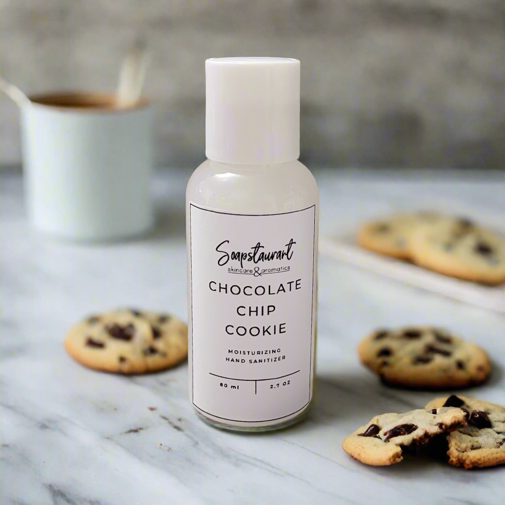 Chocolate Chip Cookie Scented Moisturizing Hand Sanitizer Gel | 2.7 oz / 80 mL