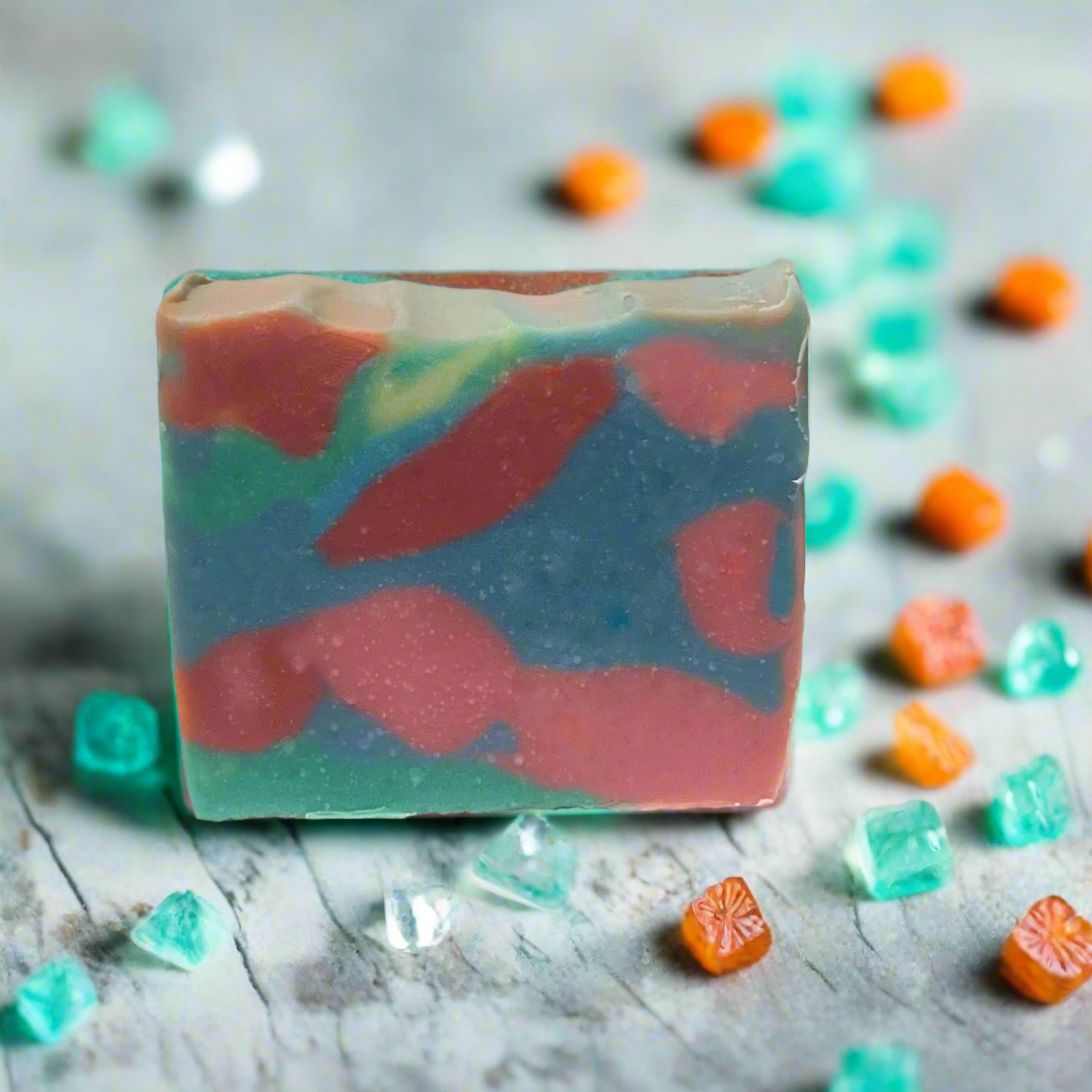 Juicy Rock Candy Scented Luxury Bar Soap - 4 oz | Gentle for Sensitive Skin, Moisturizing, Long-Lasting, Nourishing Formula